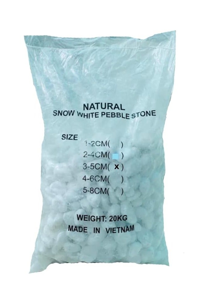 الإمارات العربية المتحدة حصى زخرفية بيضاء الثلج صخور زخرفية طبيعية لنباتات الحدائق مزهرية أحواض السمك مناظر طبيعية أحجار نهرية خارجية