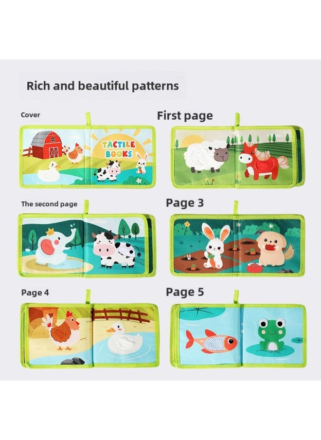 Baby Toys 0-1 Year Old Baby Cloth Book Early Education Tear Can Bite Tear Tear Book Hook And Loop Quiet Book-Color:Unicorn Photo Album Cloth Book  - Image 4