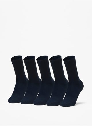 Solid Crew Length Socks - Set of 5 - pzsku/Z256B76F6B2F74A8984CEZ/45/_/1728990385/8bebba54-63f1-4dc6-926b-2510740fe707