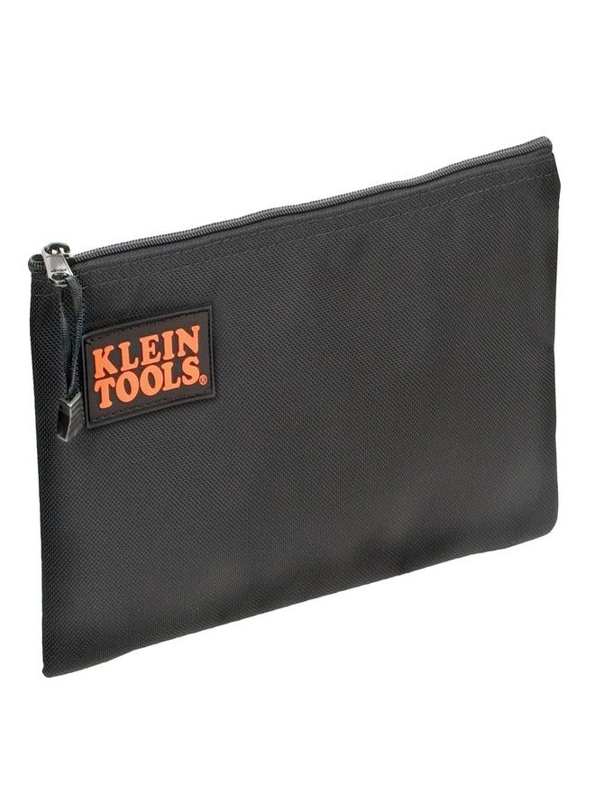 Klein Tools 5139B Zipper Bag, Cordura Nylon Tool Pouch with Heavy-Duty Nylon Zipper Close, 12-1/2-Inch, Black - Image 1