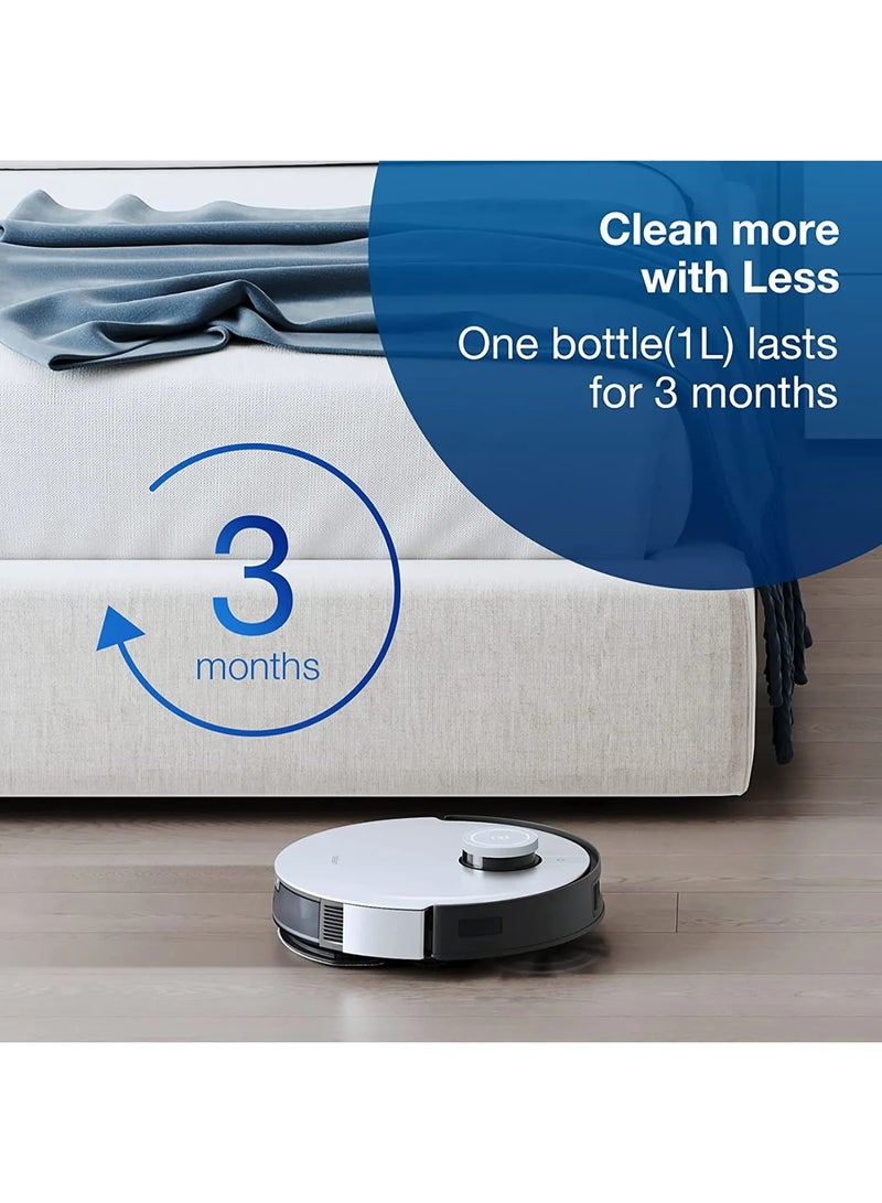 إيكوفاكس منظف ECOVACS سعة 1 لتر عبوة مزدوجة لأجهزة DEEBOT الروبوتية، محلول تنظيف الأرضيات متعدد الأسطح، تركيبة فعالة للمسح والتنظيف بدون آثار، متوافق مع جميع موديلات DEEBOT، للبلاط والرخام والسيراميك والخشب واللامينيت - Image 3