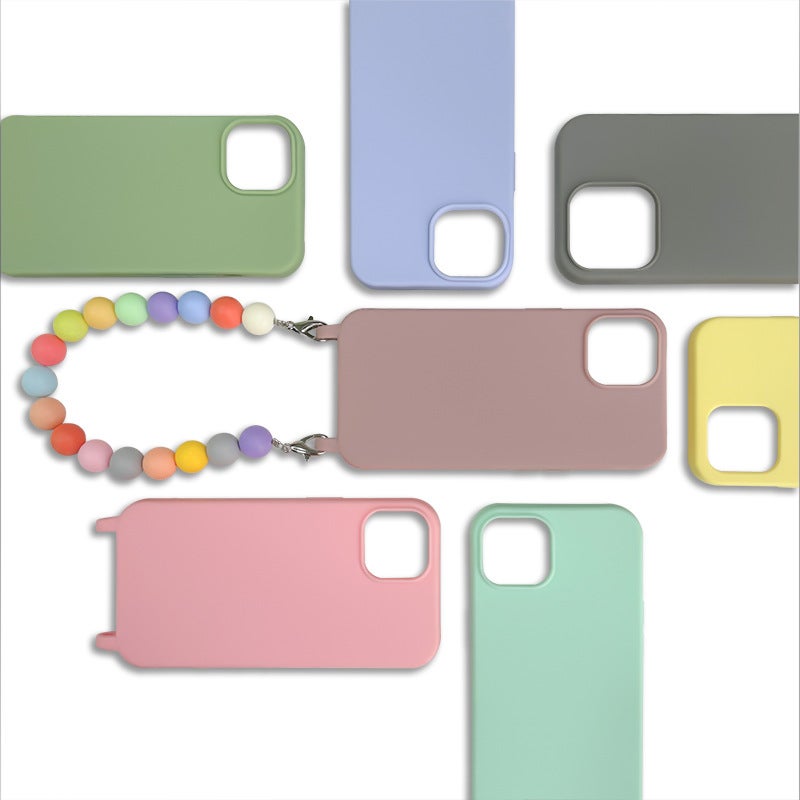 Rainbow anti-lost lanyard mobile phone case 16promax hand bowl 15plus for Apple 14 chain mobile phone case lanyard - Image 2