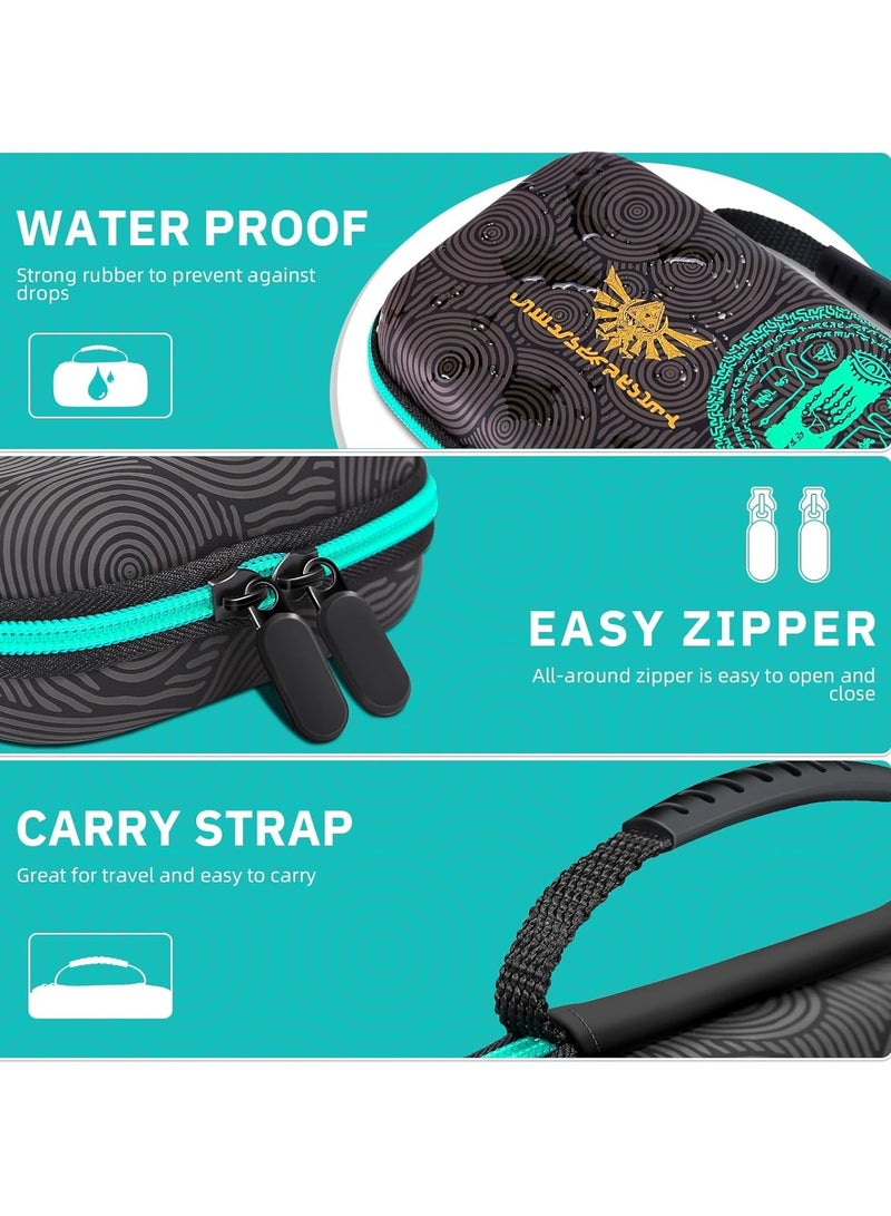 SYOSI Travel Case For Nintendo Switch/OLED Hard Switch Carrying Case with 10 Game Card Slots Compatible With Switch Controller Consoles And Accessories - Image 4