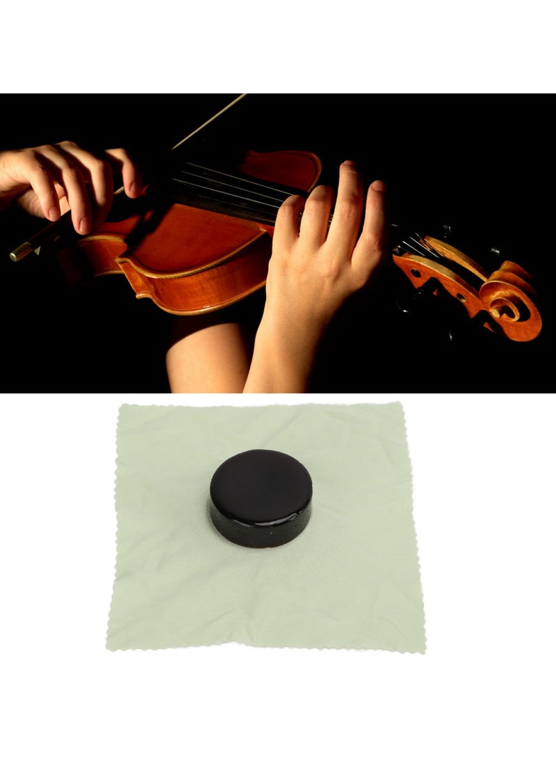 Generic Violin Rosin Dark Low Dust Composite Wood Rosins with Storage Case for Cello Erhu  - Image 3