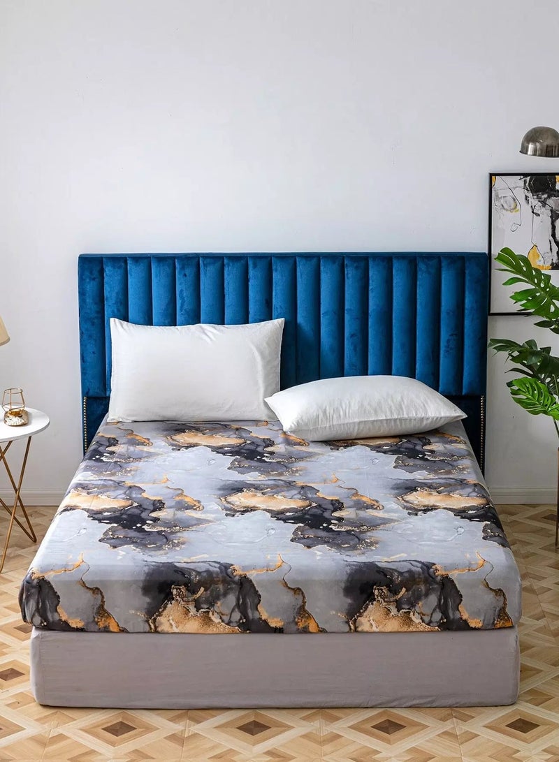 Marble Pattern Fitted Sheet  - Image 1