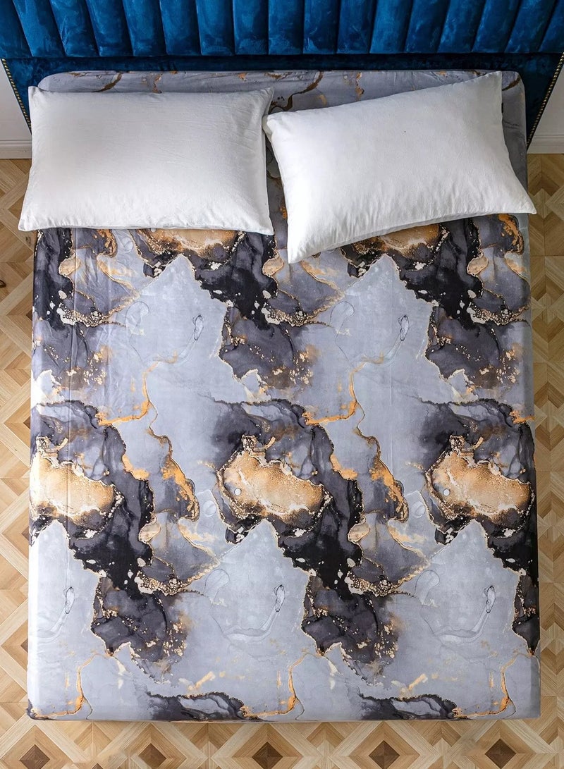 Marble Pattern Fitted Sheet  - Image 3