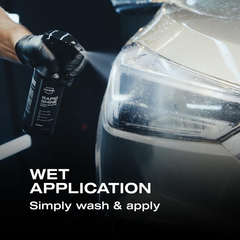 NASIOL Rapidshine Instant Nano Ceramic Coating Spray for Vehicles 500ml, Easy Application, 1 Year Strength Advanced compact design - Image 1