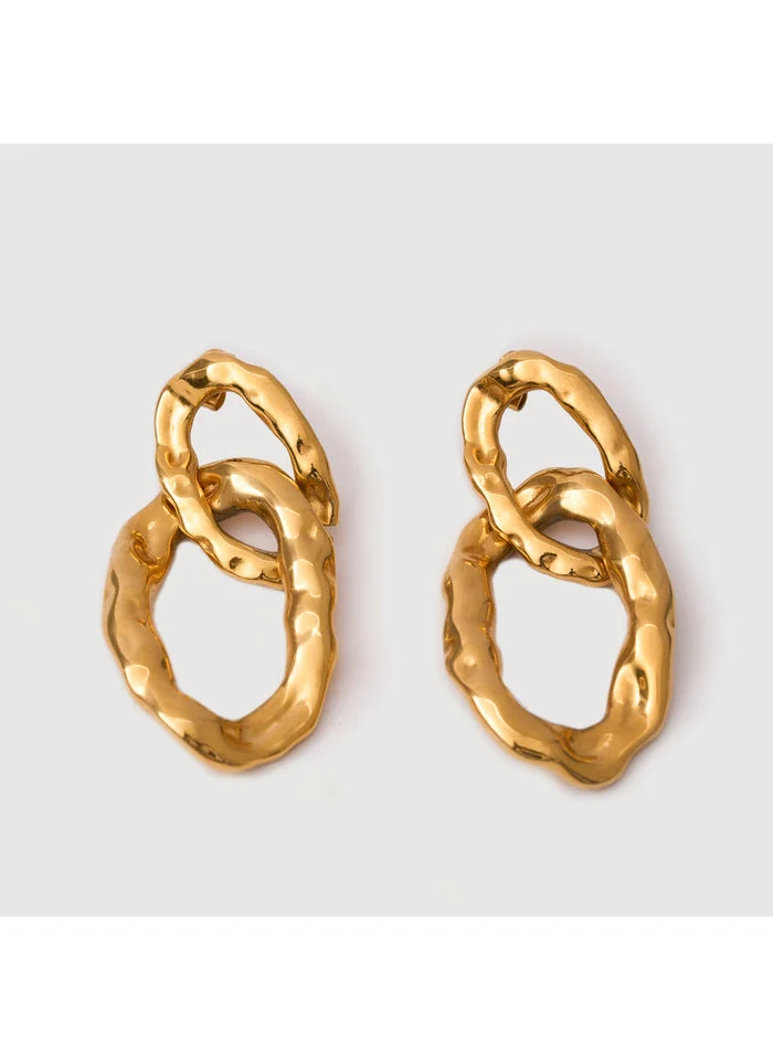 noya Katniss Drop Earrings - 18K Gold Plated