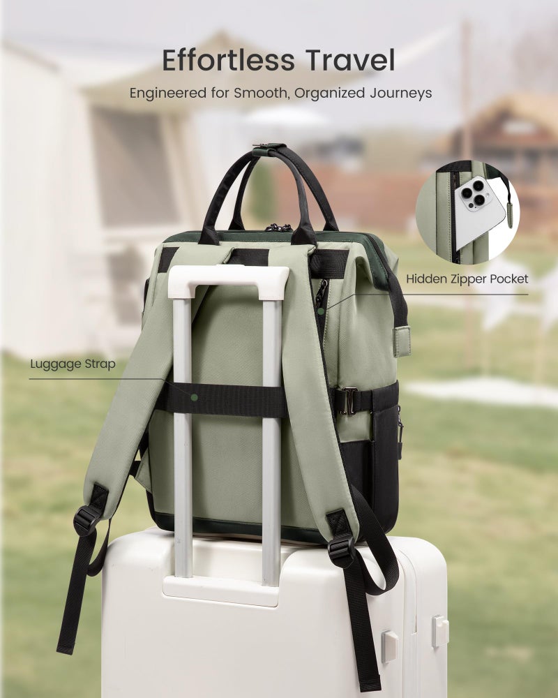 LOVEVOOK Laptop Backpack for Women, 15.6 Inch Travel Backpack for Work College Business, Water Resistant Teacher Nurse Bag with Large Capacity, School Bookbag Bags Cute Daypack for Woman Girls - Image 5