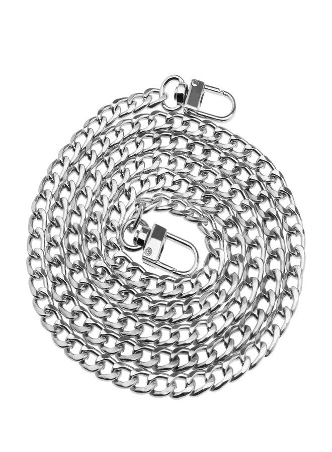 Create idea Mobile Phone Chain Replacement Phone Metal Chain Strap Necklace Shoulder Strap for Changing and Hanging Handbag Chain Strap 120 cm Chain Carry Strap Silver - Image 1