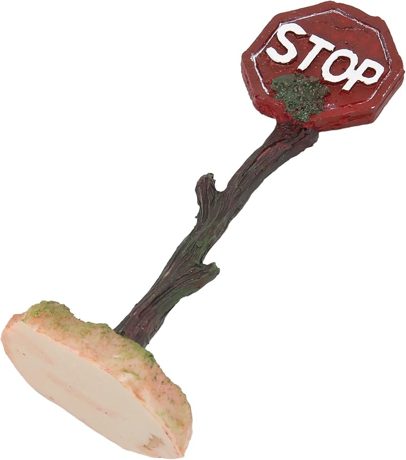 علامة تحذير توقف حوض السمك زينة حوض السمك زينة راتنجية 6 1x2 3x1 6 بوصة - Image 2