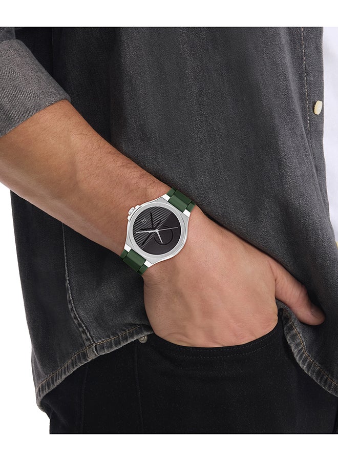 CALVIN KLEIN ساعة كالفن كلاين الرجالية ذات الهيكل الرمادي - 25200487 - Image 4