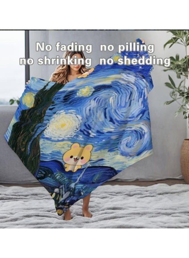 عام بطانية رقيقة من الفانيلا الكرتونية للأطفال والرضع (دافئة ومريحة، ومناسبة للنوم والألعاب) 70 سم * 100 سم - Image 1