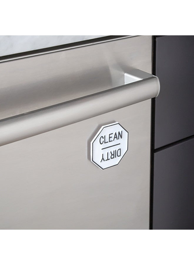 Fox Run - 5935 Fox Run Clean or Dirty Dishwasher Magnet, 2.5 x 2.5 x 0.25 inches, White - Image 3