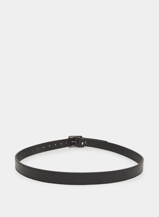 Styli  Black Waist Belt with Metal Buckle for Men | Best Price UAE