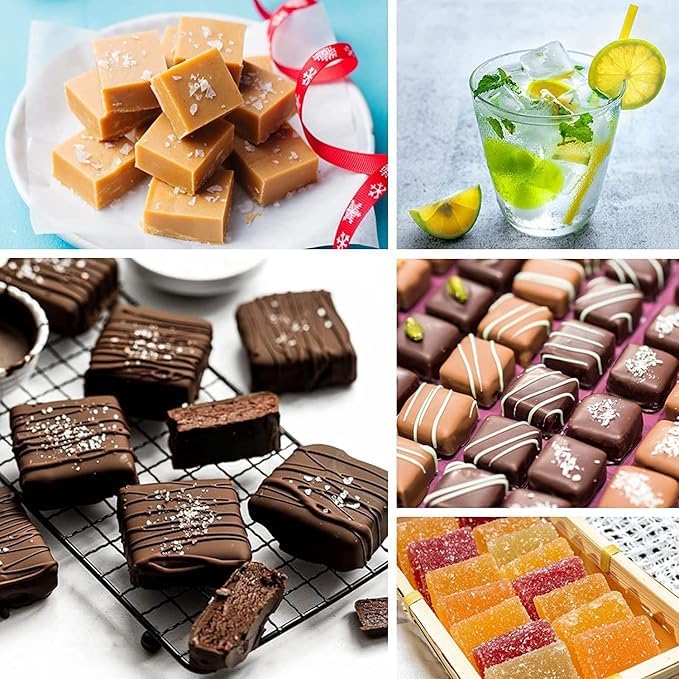 Husaini Mart HUSAINI MART 2 PCS 40Cavity Square and Rectangle Caramel Candy Silicone MoldsChocolate Truffles MoldWhiskey Ice Cube Soft Drinks Tray Grid Fondant Mould Hard Candy Mold  - Image 4