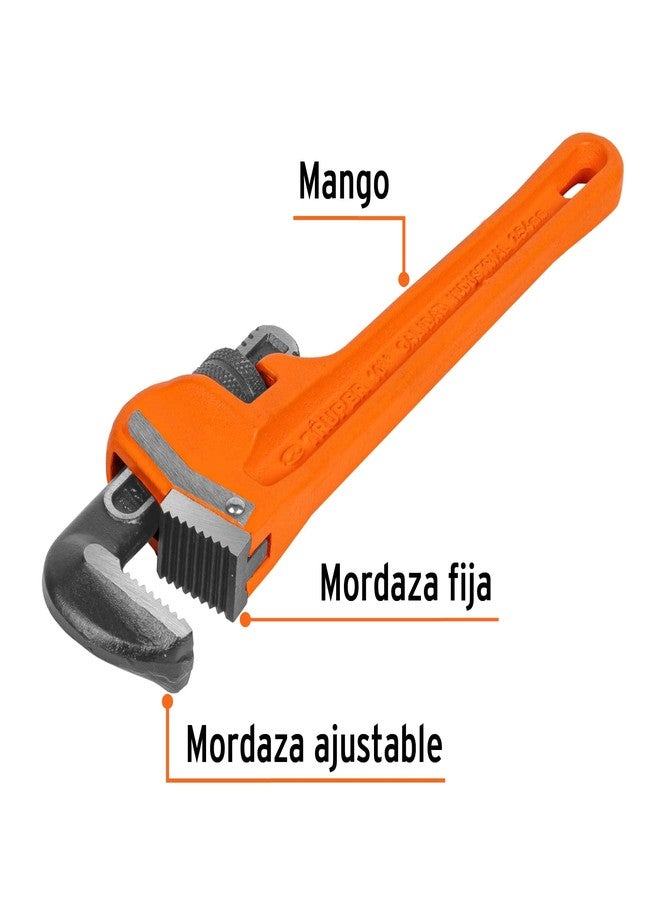 Truper STI-10 10" (25cm) 1" (25mm) Heavy Duty Pipe Wrench - Image 3