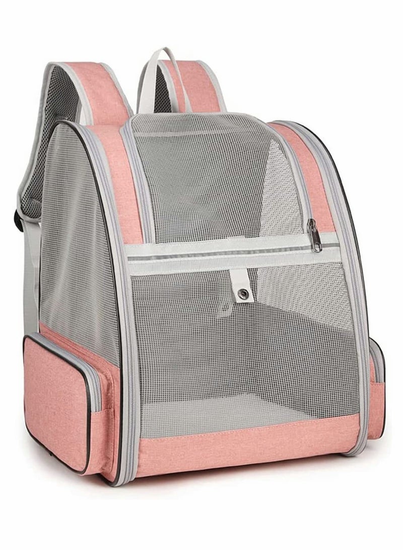 Excefore Pet Carrier Backpack for Dogs and Cats, Spacious Foldable Fully Ventilated Mesh Portable Transport Bag Breathable Transparent Airline Approved Designed - Image 1