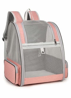 Pet Carrier Backpack for Dogs and Cats, Spacious Foldable Fully Ventilated Mesh Portable Transport Bag Breathable Transparent Airline Approved Designed