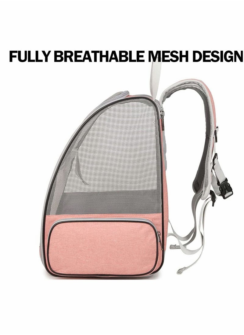 Excefore - Pet Carrier Backpack for Dogs and Cats, Spacious Foldable Fully Ventilated Mesh Portable Transport Bag Breathable Transparent Airline Approved Designed - Image 1