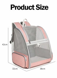 Pet Carrier Backpack for Dogs and Cats, Spacious Foldable Fully Ventilated Mesh Portable Transport Bag Breathable Transparent Airline Approved Designed - pzsku/Z256C3541CB1F68B64B82Z/45/_/1663067512/b6782f05-5f2b-4d22-84ba-664d60112b26