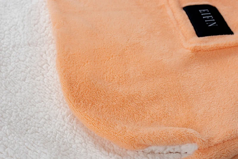 EIFIN Eıfın Children's Double Layer Welsoft Oversize Wearable Blanket Poncho Unisex Hooded Sweatshirt