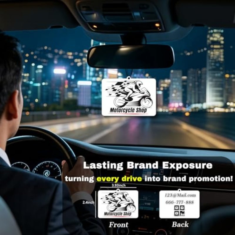 10-1000 Pcs Custom Car Air Fresheners Bulk, Personalized Car Air Fresheners with Picture, Bulk Customized Gifts for Business Events and Branding - Image 3