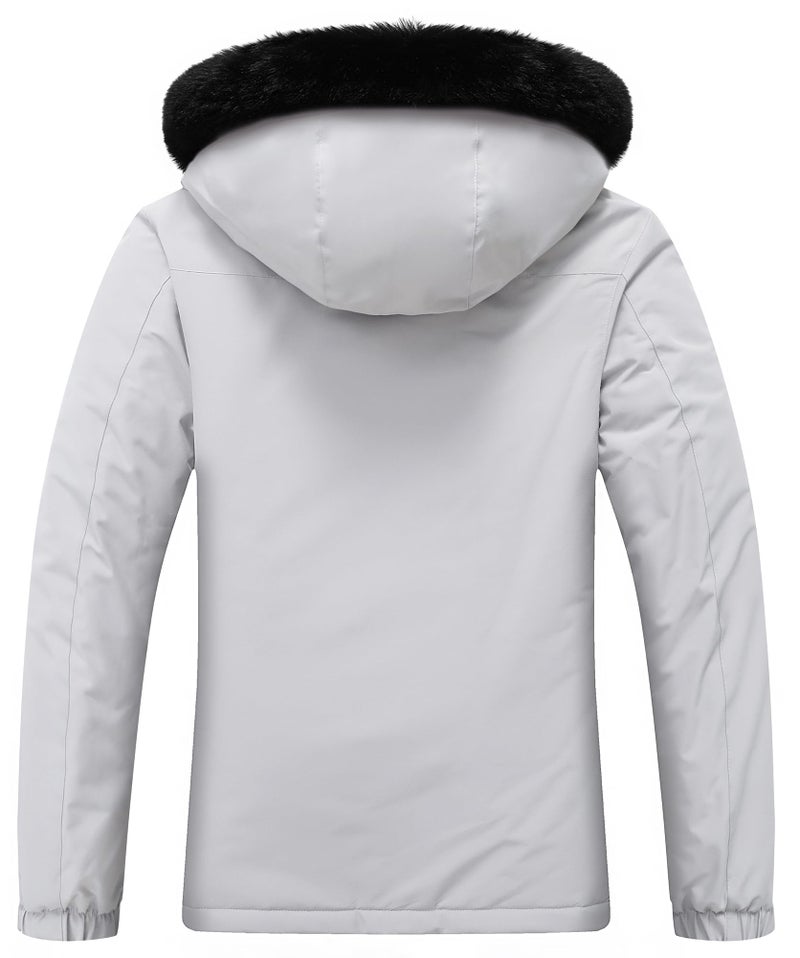MOERDENG Women's Ski Jacket Waterproof Warm Winter Coat Hooded Snowboarding Jacket Versatile for Hiking & Winter Activities - Image 2