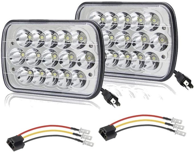 2Pc 45W 7X6 5X7 Led Headlights Replacement For Chevy Express, Jeep Wrangler, And More