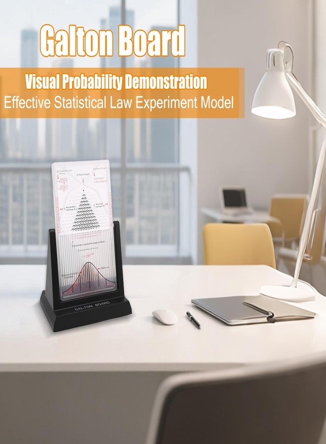 CHEOTIME Galton Board, Probability Demonstrator Effective Statistical Law Experiment Model Dalton Board Physics Lab Teaching Tool with 2800 Metal Beads - Image 3