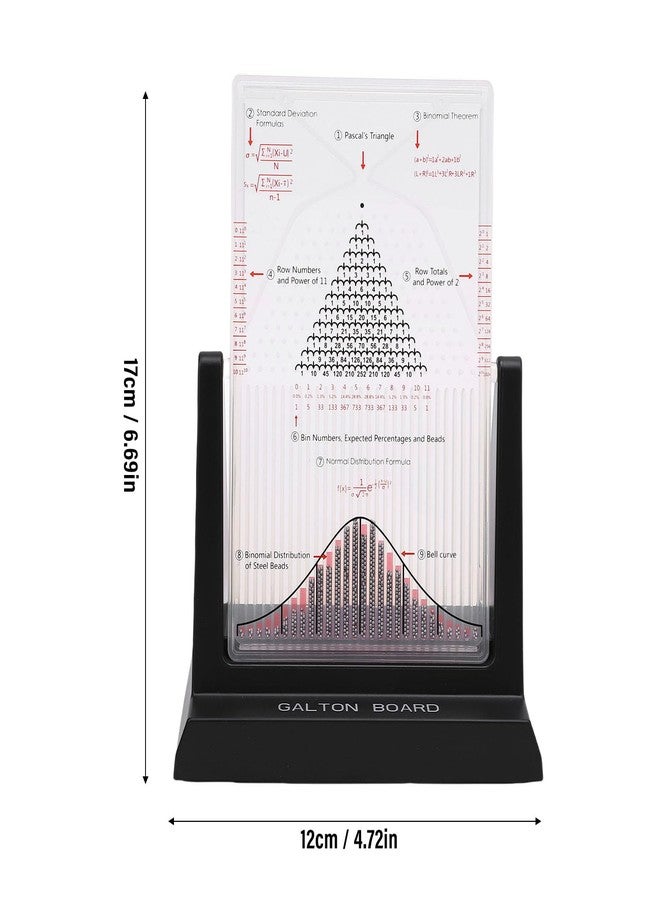 CHEOTIME Galton Board, Probability Demonstrator Effective Statistical Law Experiment Model Dalton Board Physics Lab Teaching Tool with 2800 Metal Beads - Image 2