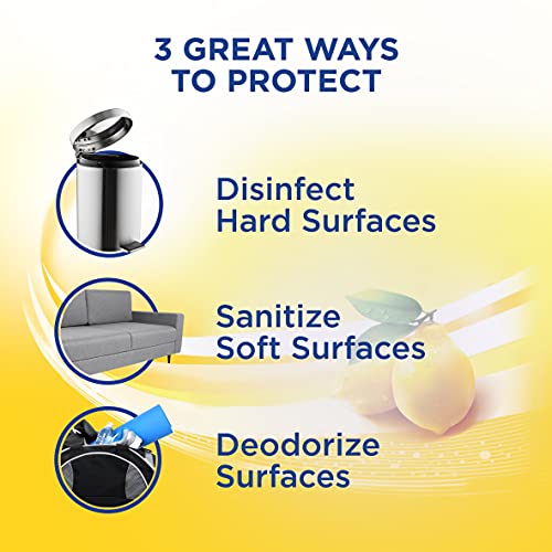 Lysol Disinfectant Spray, Sanitizing and Antibacterial Spray, For Disinfecting and Deodorizing, Lemon Breeze, 12.5oz - Image 3
