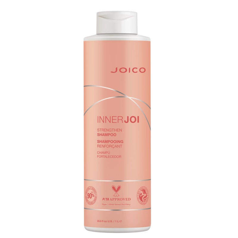 Joico InnerJoi Strengthen Shampoo | For Damaged, Color-Treated Hair | Sulfate & Paraben Free | Naturally-Derived Vegan Formula | 33.8 Fl Oz - Image 1