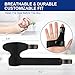 Promifun Finger Braces Trigger Finger Splints for Straightening Broken Finger Straighteners Provide Support and Relieve Pain Black - Image 4