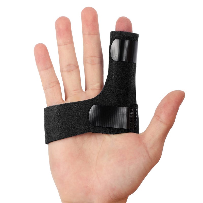 Promifun Finger Braces Trigger Finger Splints for Straightening Broken Finger Straighteners Provide Support and Relieve Pain Black - Image 3