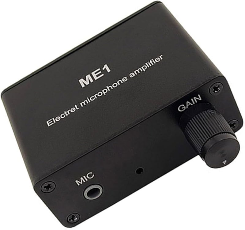 مضخّم صوت محمول مع 3 مخارج وصوت نقي للميكروفون الكهربي المباشر باللون الأسود - Image 1