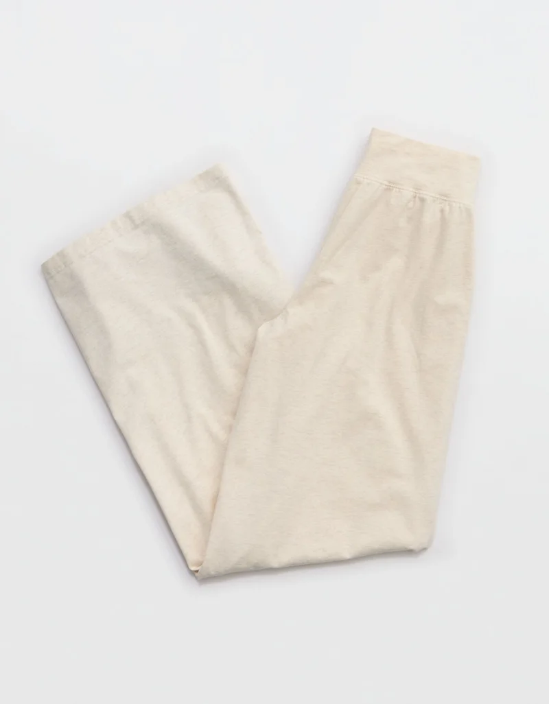 Aerie  OFFLINE By Aerie OG Cotton Super Wide Leg Pant for Women | Best Price UAE