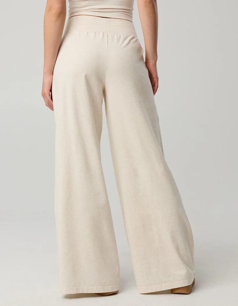 Aerie  OFFLINE By Aerie OG Cotton Super Wide Leg Pant for Women | Best Price UAE