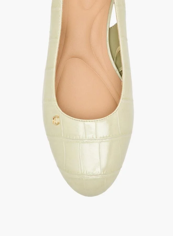 Le Confort GREEN Women Textured Block Heel Shoes for Women | Best Price UAE
