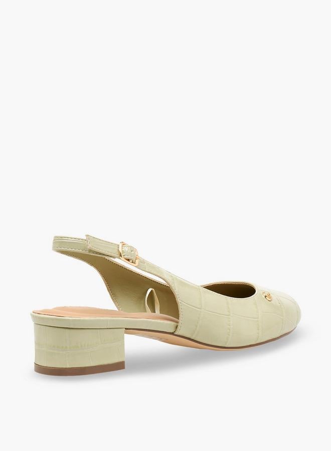 Le Confort Women Textured Block Heel Shoes - Image 5