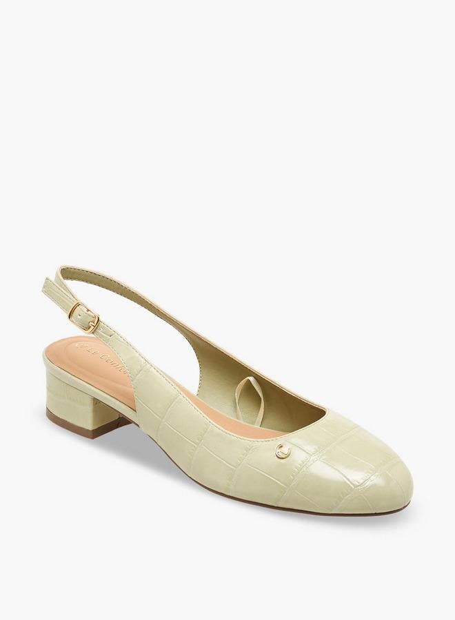 Le Confort Women Textured Block Heel Shoes - Image 2