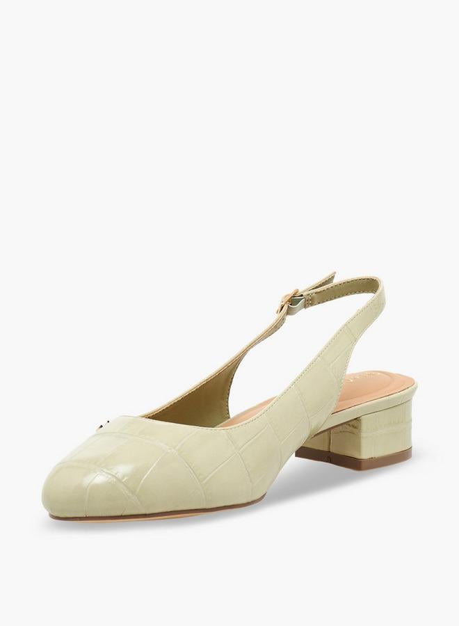 Le Confort Women Textured Block Heel Shoes - Image 4