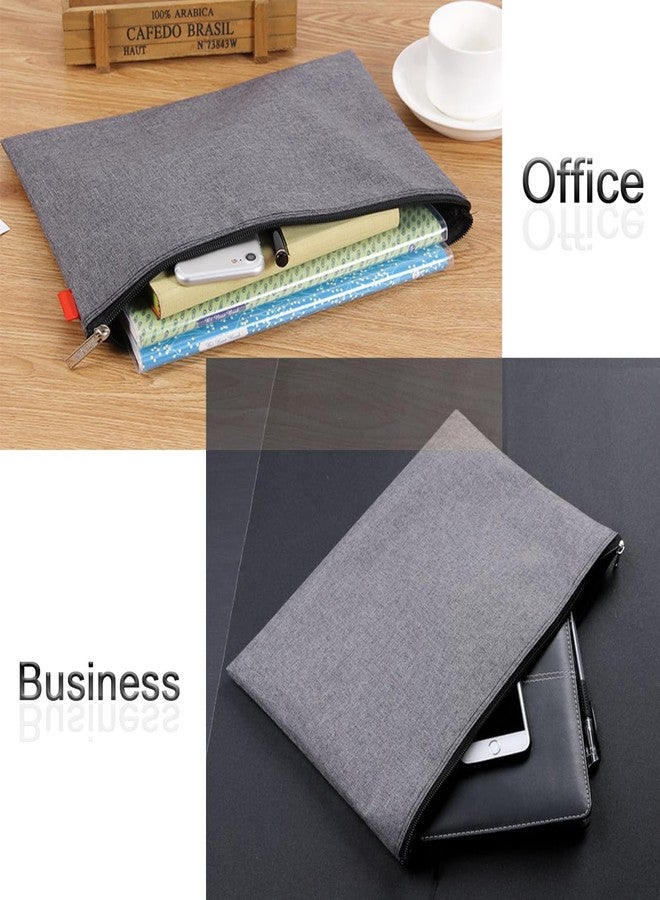 ADVcer 5 Pack Canvas Zipper Tool Bag Set, 13.3" x 9.4" 14oz Heavy Duty Waterproof Multipurpose Utility Multi Tool Storage Pouch Case for Organizing and Sorting Household Tools, Spare Parts (5 Colors) - Image 5