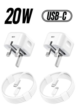 2-Pack USB Type-C Fast Charger for iPhone 15 and Samsung Galaxy – 20W UK Wall PD Adapter with USB-C to C Cable - pzsku/Z256CC16709DFD5D9C872Z/45/1749928366/238b16b1-e667-48f9-a5e2-1417e79a240e