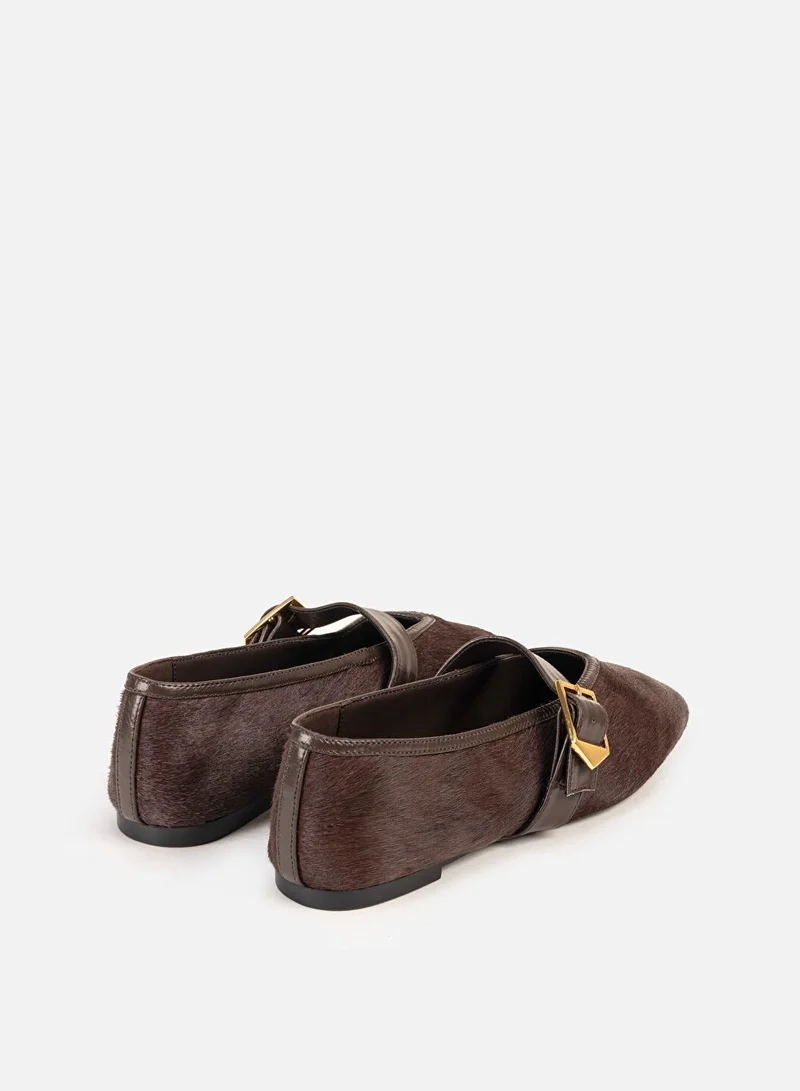ابيكول Pony Hair Flats