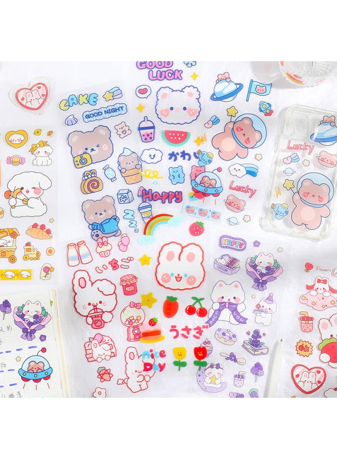 Tatanice Planner Stickers، ملصقات أطفال للبنين والبنات، ألعاب Planner DIY، ملصقات لطيفة، ملصقات Planner حيوان أليف كارتون Thermos، 10 أنماط مختلطة - Image 2