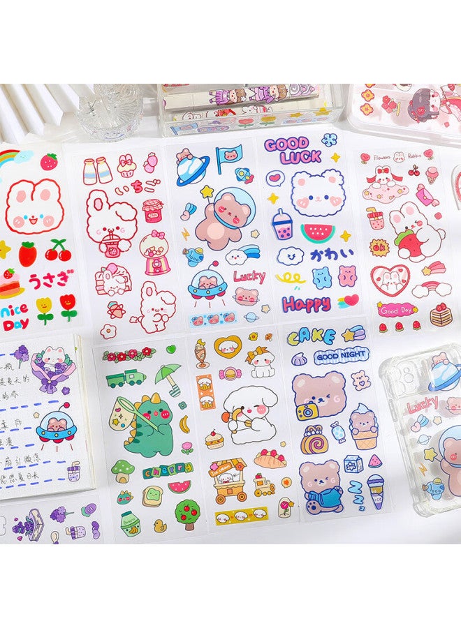 Tatanice Planner Stickers، ملصقات أطفال للبنين والبنات، ألعاب Planner DIY، ملصقات لطيفة، ملصقات Planner حيوان أليف كارتون Thermos، 10 أنماط مختلطة - Image 4