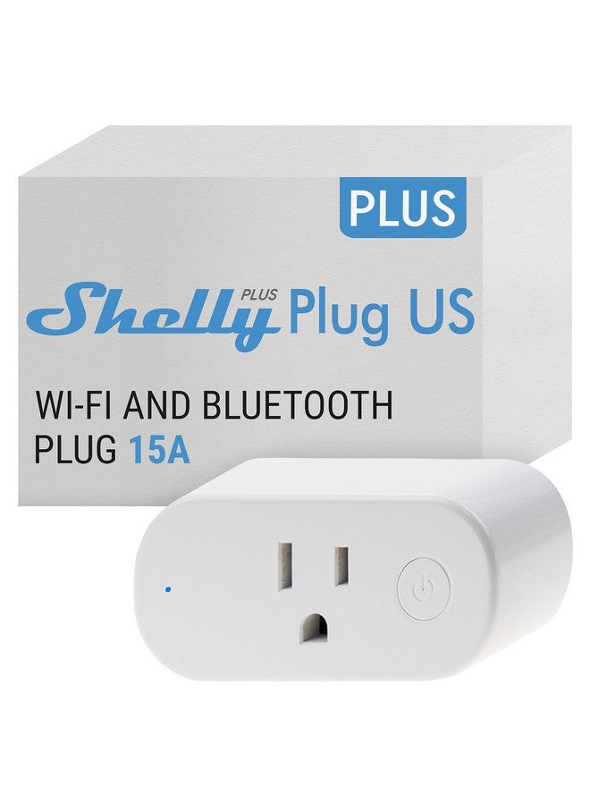 شيلي Shelly Plus Plug US | قابس ذكي يعمل بتقنية WiFi وBluetooth مع قياس الطاقة | أتمتة المنزل | تطبيق iOS Android | متوافق مع Alexa وGoogle Home | مراقبة الأجهزة | جهاز التحكم عن بعد - Image 1