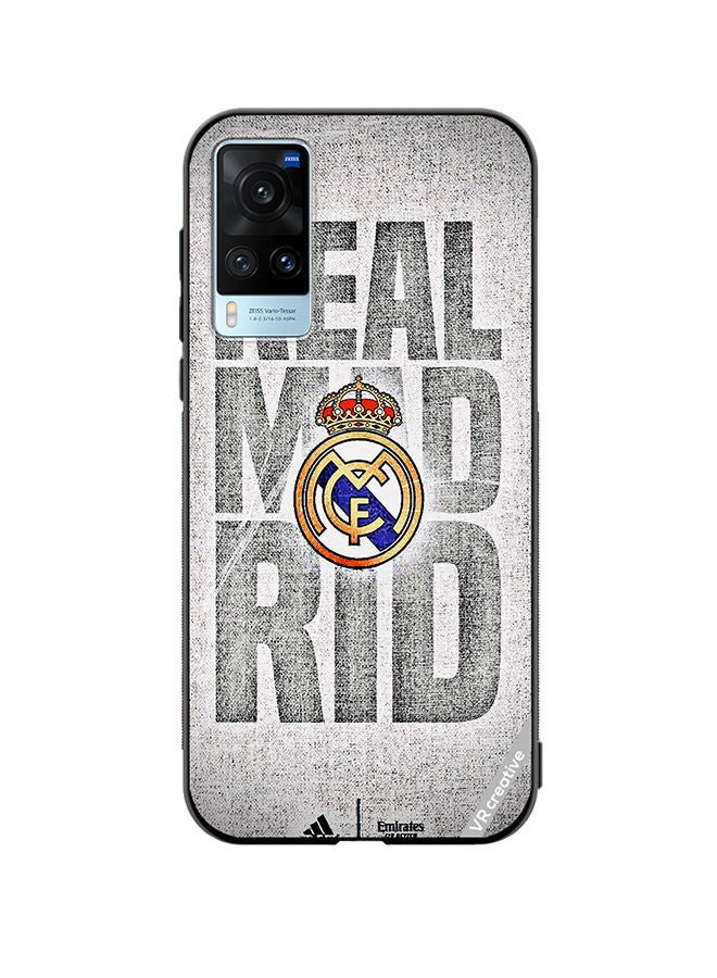 VR CREATIVE Protective Case Cover For Vivo X60 Real Madrid Logo Design Multicolour - Image 1