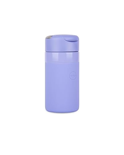 WP Drink Through Lid for Insulated Water Bottles, Leak-Proof, Carrying Handle, BPA Free, Lavender - Image 4